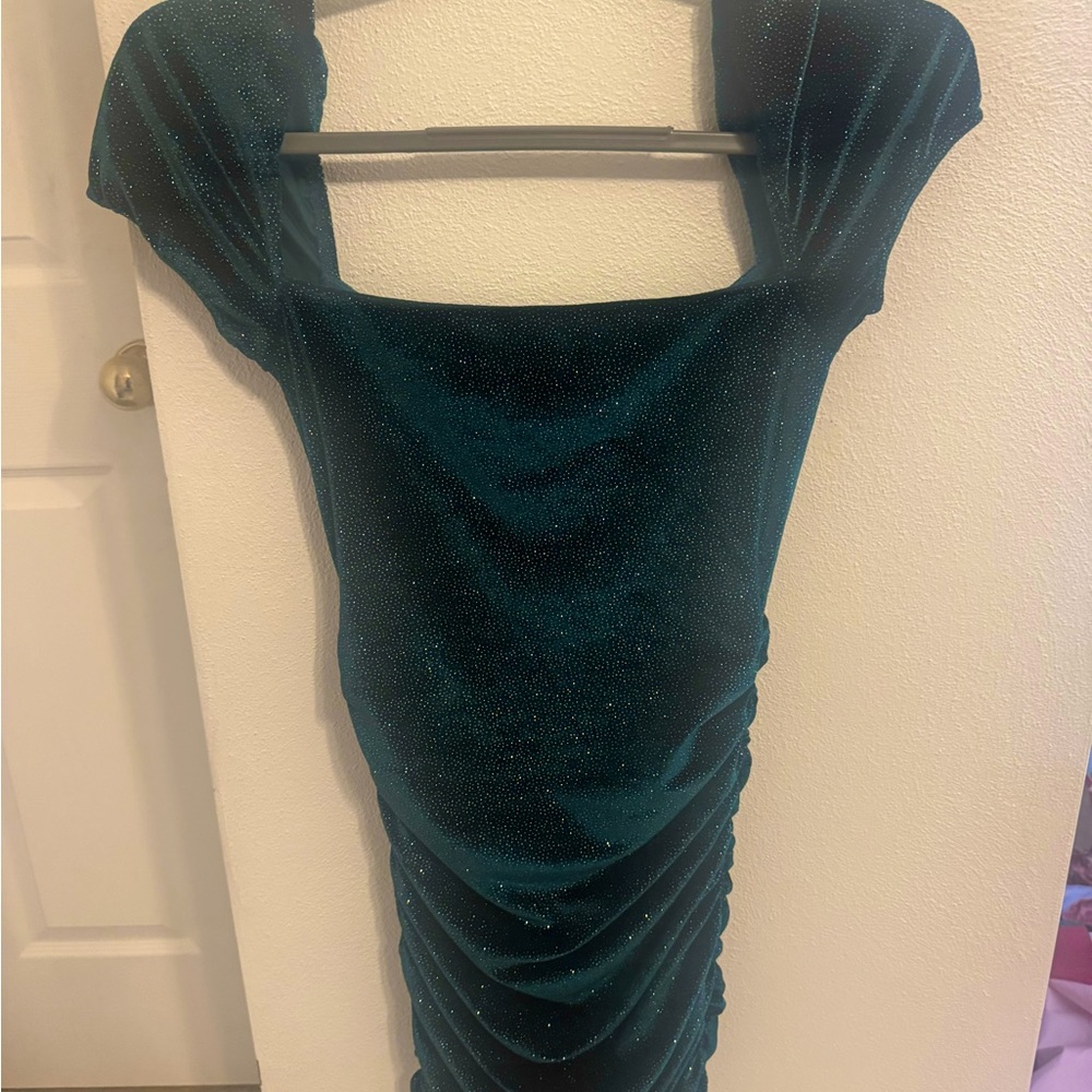 Elegant Teal Evening Dress